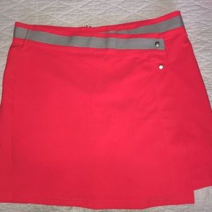 Coral golf skort